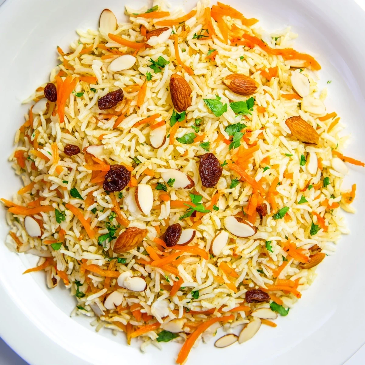 Afghan Rice with Spiced Carrots and Raisins