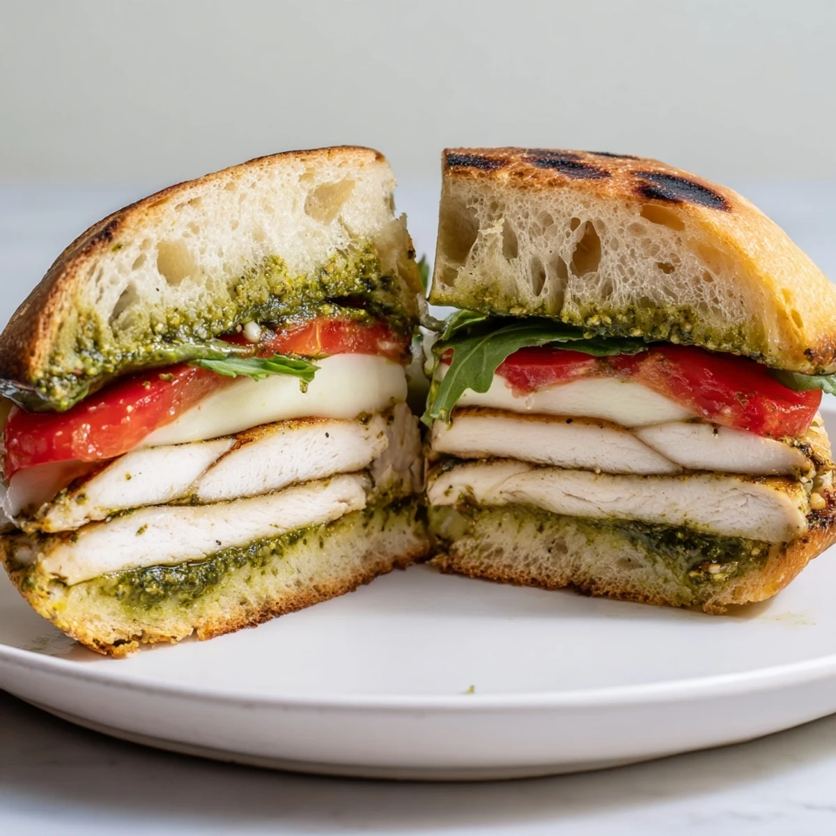 Casual lunch Chicken Pesto Sandwich Recipe: juicy chicken, creamy pesto, ready quickly