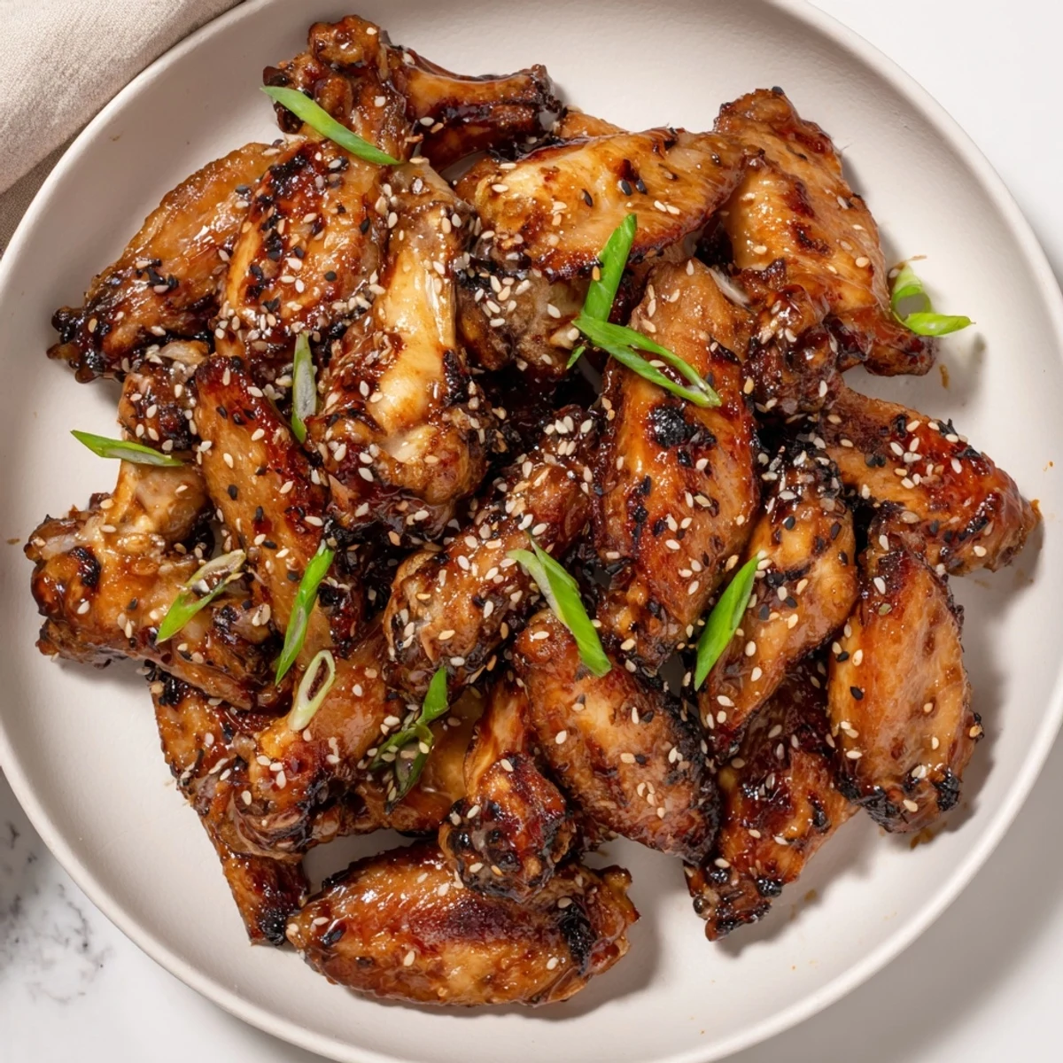 Oven-fresh Sticky Teriyaki Baked Wings steaming, honey-salty aroma perfect for game day