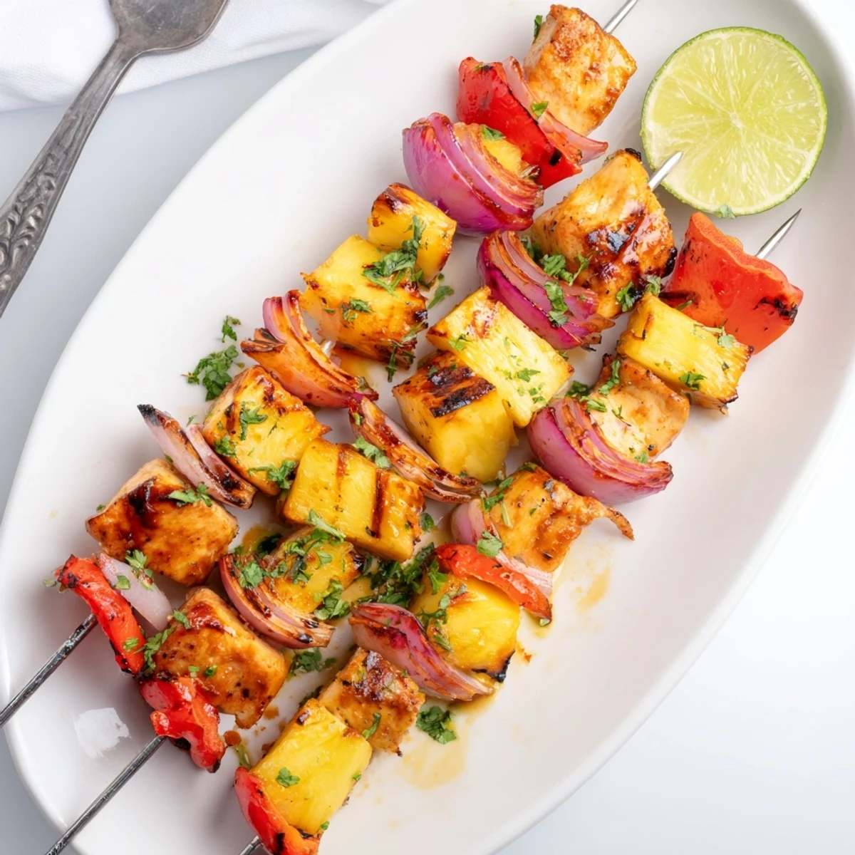 Skewered juicy chicken and pineapple Savor The Flavor With Grilled Pineapple Chicken Kabobs Recipe