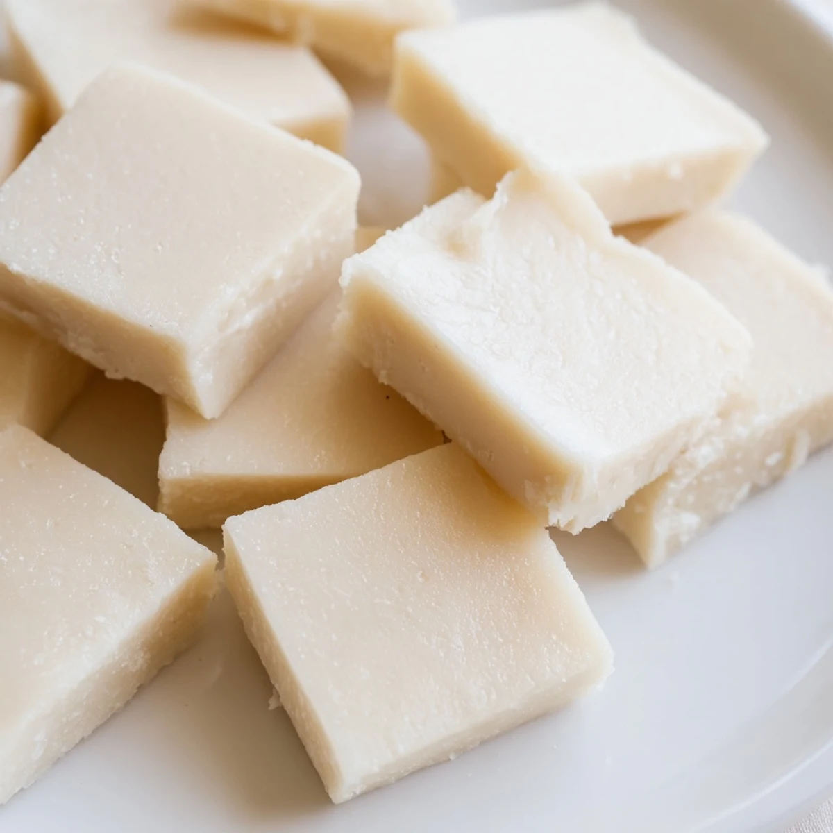 Creamy, buttery Kentucky Cream Candy being beaten with wooden spoon, cooling on slab