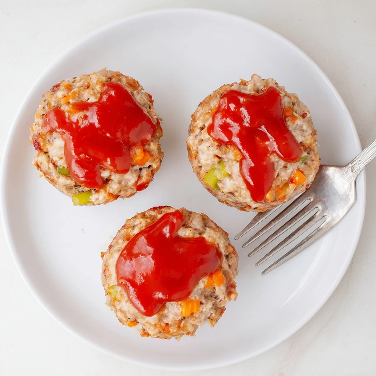 Healthy turkey meatloaf muffins arranged on a serving platter, perfect for portion-controlled meals