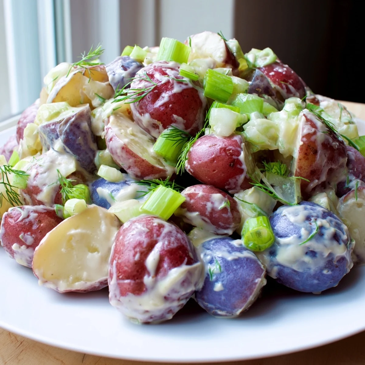 Red White Blue Potato Salad